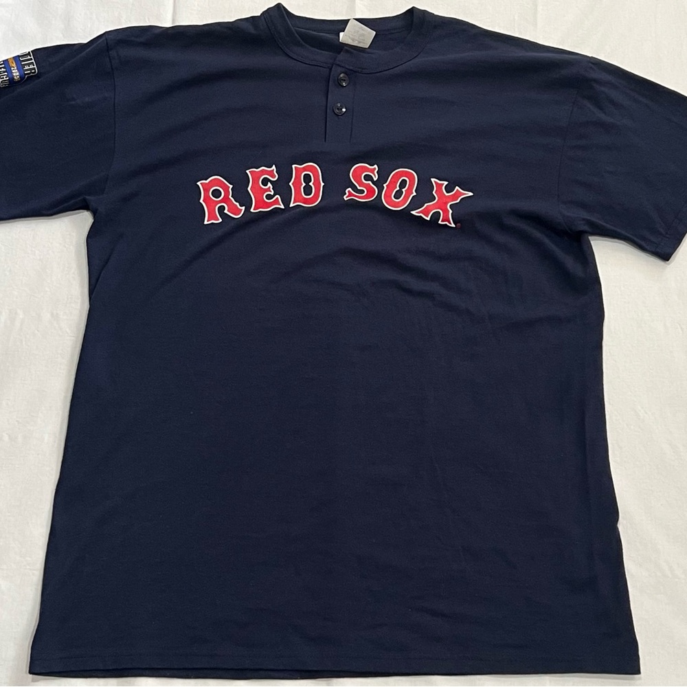 Vintage Red Sox Baseball button shirt